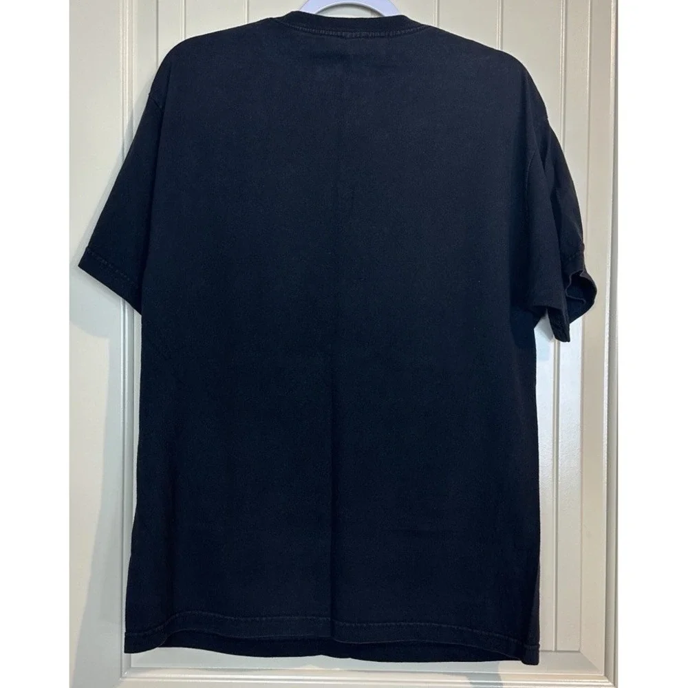 Famous Stars And Straps short sleeve t-shirt sz L cotton Y2K black orange - Picture 3 of 3